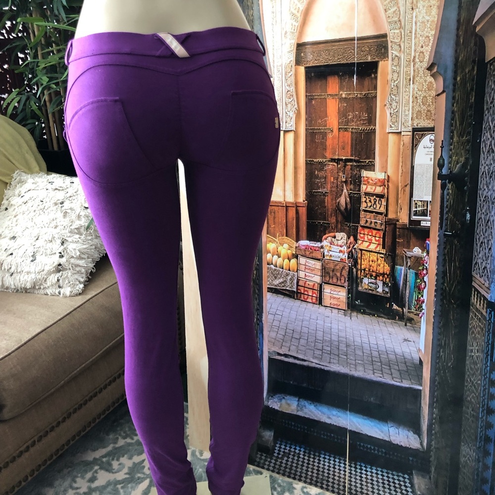 Freddy WR.UP  purple skinny low pants. Sz is US 8 - Picture 3 of 6